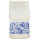 William Morris Blue Compton Trimmed Towels